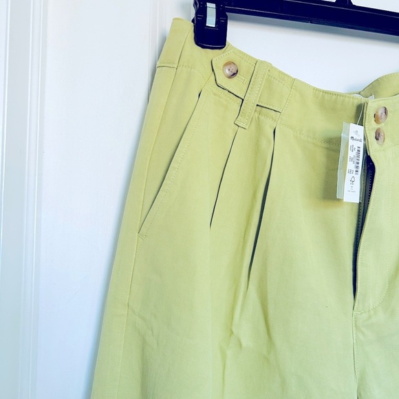 Madewell Petite Harlow Wide-Leg Pant Pants in Pale Lemongrass Women’s Size 8P - Picture 6 of 9